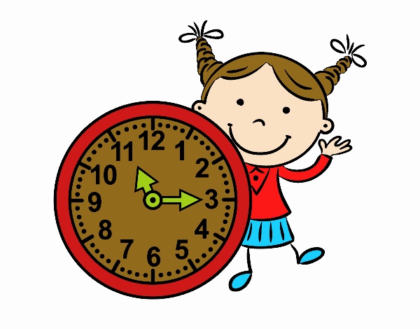 Niña con reloj