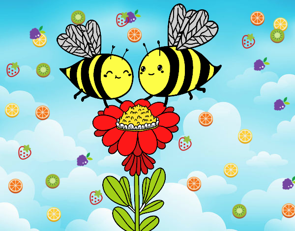 Pareja de abejas