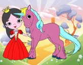 Princesa y unicornio