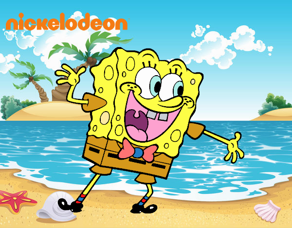 Bob Esponja saludando