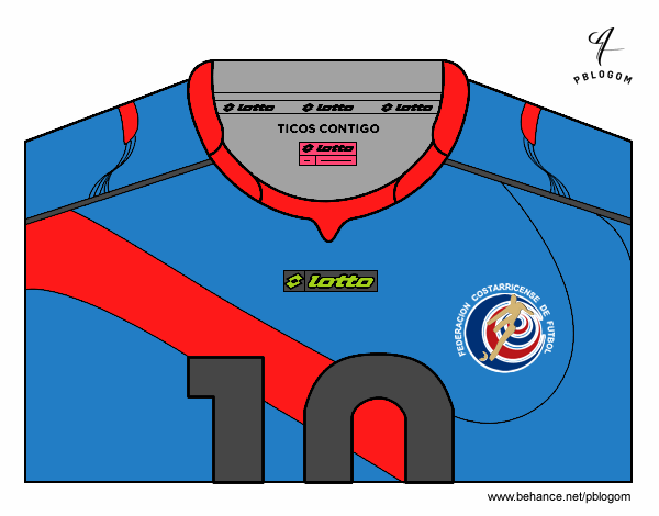 Camiseta del mundial de fútbol 2014 de Costa Rica