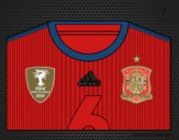 Camiseta del mundial de fútbol 2014 de España