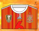 Camiseta del mundial de fútbol 2014 de España