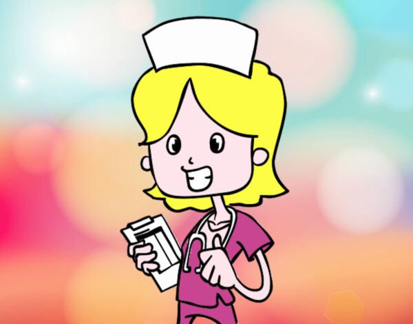 Enfermera de visita