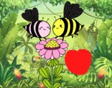 Pareja de abejas