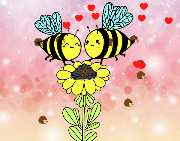 Pareja de abejas