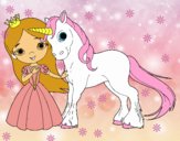 Princesa y unicornio