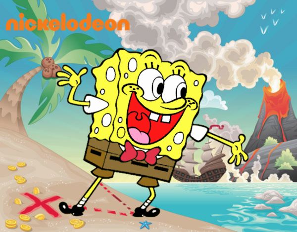 Bob Esponja saludando