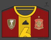 Camiseta del mundial de fútbol 2014 de España