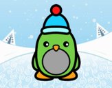 Pingüino navideño