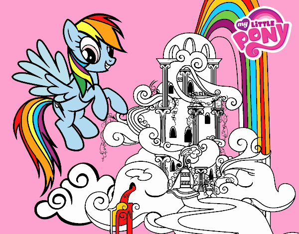 Rainbow Dash en su palacio