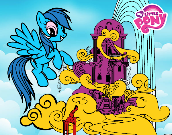 Rainbow Dash en su palacio