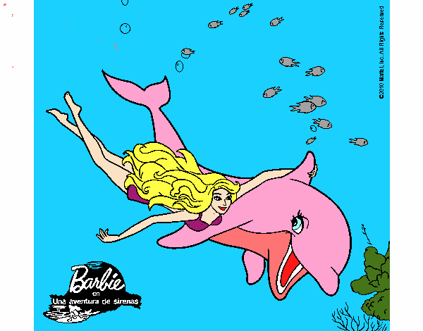 Barbie y delfín