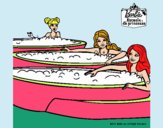 Barbie y sus amigas en el jacuzzi