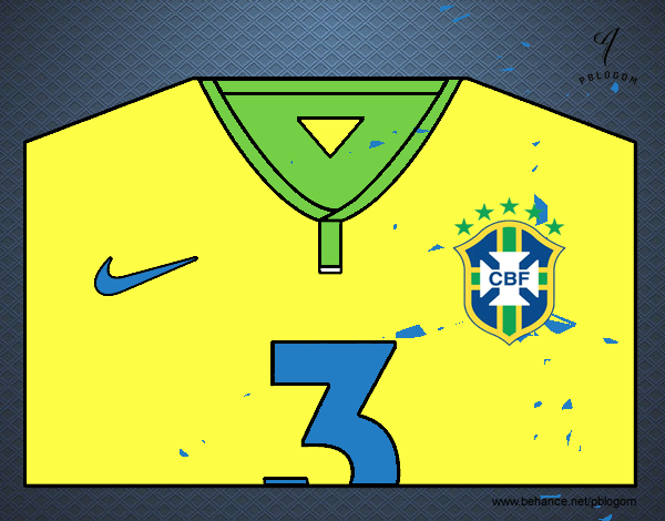 Camiseta del mundial de fútbol 2014 de Brasil