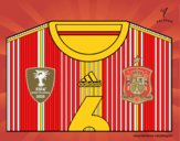 Camiseta del mundial de fútbol 2014 de España