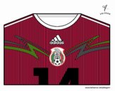 Camiseta del mundial de fútbol 2014 de México