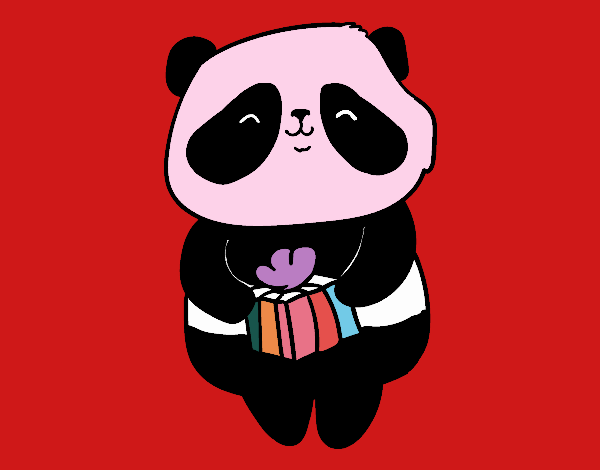 Panda con regalo