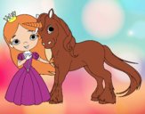 Princesa y unicornio