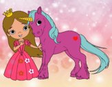 Princesa y unicornio