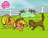 Applejack y Winona