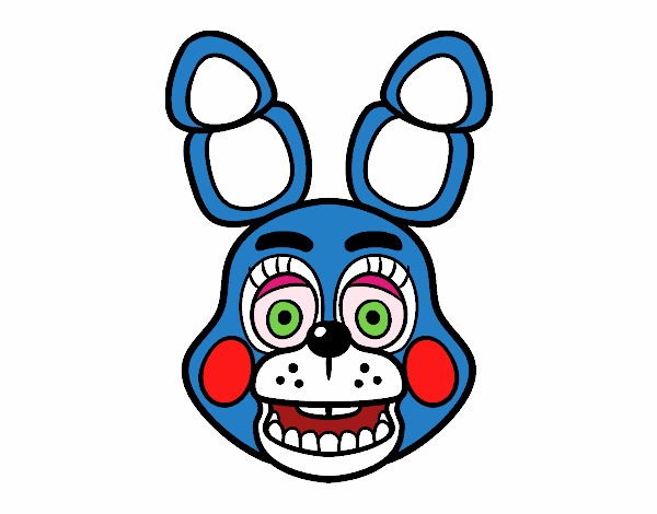 Cara de Toy Bonnie de Five Nights at Freddy's