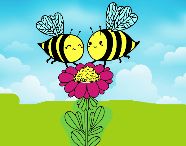 Pareja de abejas