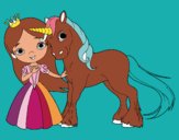 Princesa y unicornio