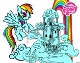 Rainbow Dash en su palacio