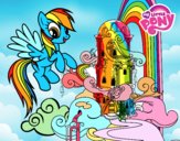 Rainbow Dash en su palacio