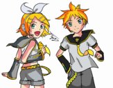 Rin y Len Kagamine Vocaloid