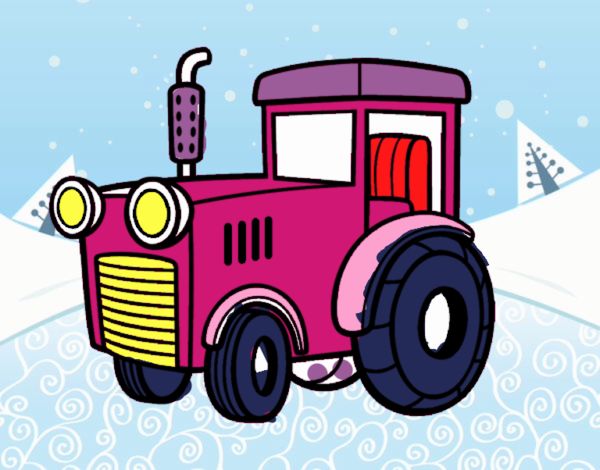 Tractor en la nieve 🌨 friooo !, 🥶