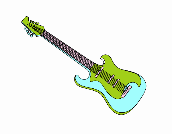 Una guitarra eléctrica