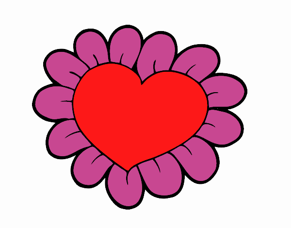 Corazón flor