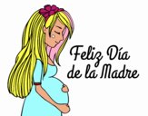 Mamá embarazada en el día de la madre