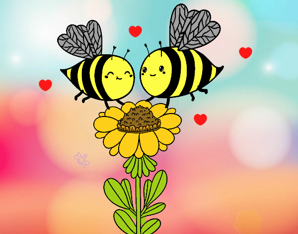 Pareja de abejas