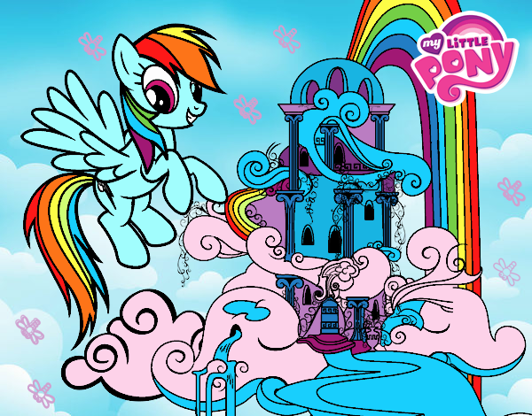 Rainbow Dash en su palacio