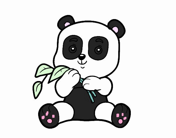 Dibujo de Un oso panda pintado por en  el día 25-04-22 a las  03:53:14. Imprime, pinta o colorea tus propios dibujos!