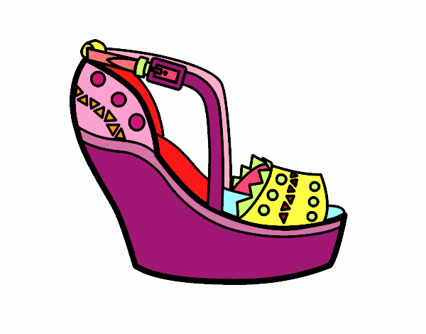 Zapato con cuña