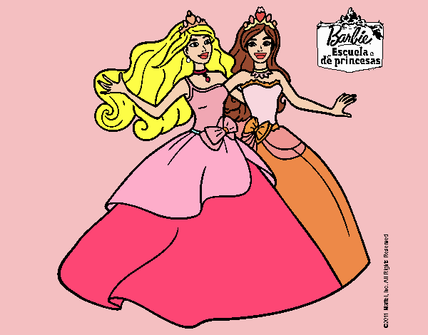 son dos amigas princesas