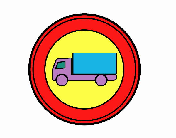 Entrada prohibida a vehículos destinados a transporte de mercancías