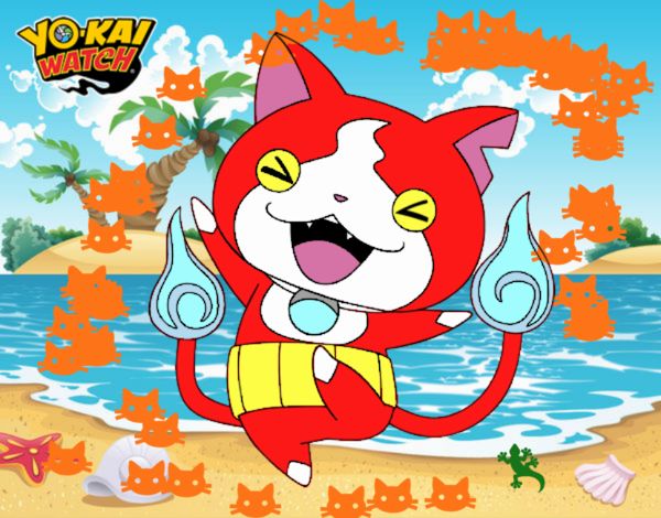 Jibanyan feliz