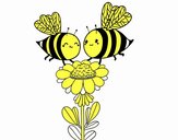 Pareja de abejas