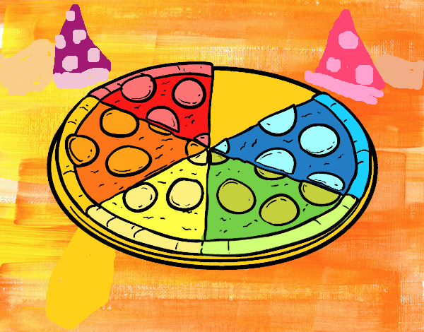 pizza arco iris 