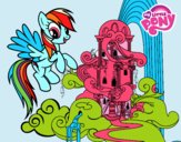 Rainbow Dash en su palacio