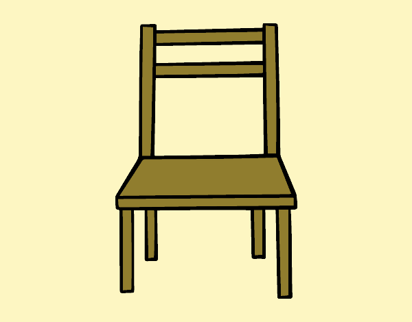 Una silla de madera