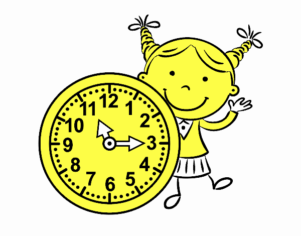 Niña con reloj