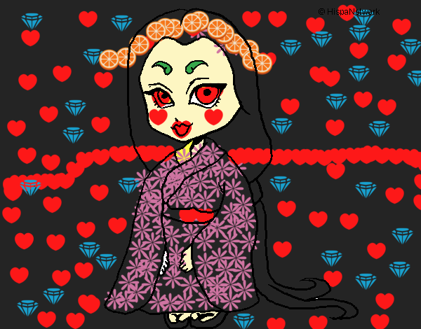Princesa con kimono
