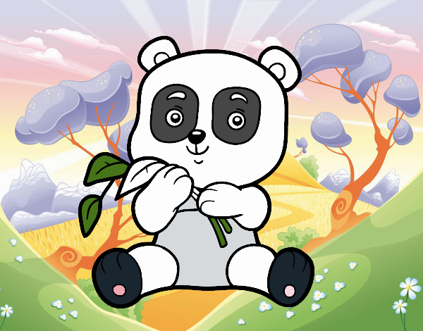 Un oso panda