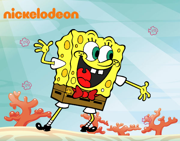 Bob Esponja saludando